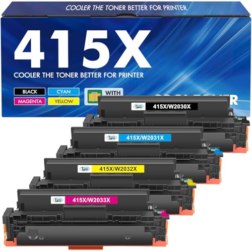415X 415A MFP M479fdw Toner: Mit Chip Kompatible Tonerkartusche Ersatz für HP 415X Color LaserJet Pro MFP M479dw Toner M479fdw M479fnw M479fdn M454dw M454dn M479 W2030X W2031X W2032X W2033X 4PK