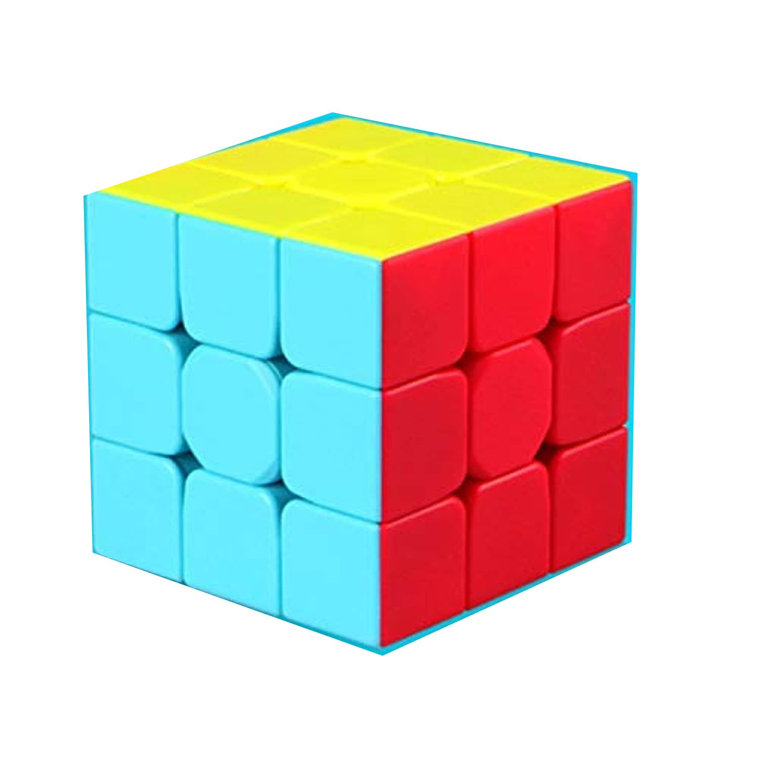 Third-order Rubiks Cube Smooth Solid color Entry-level Magic Cube Puzzle Intelligence Toy For Children And Student