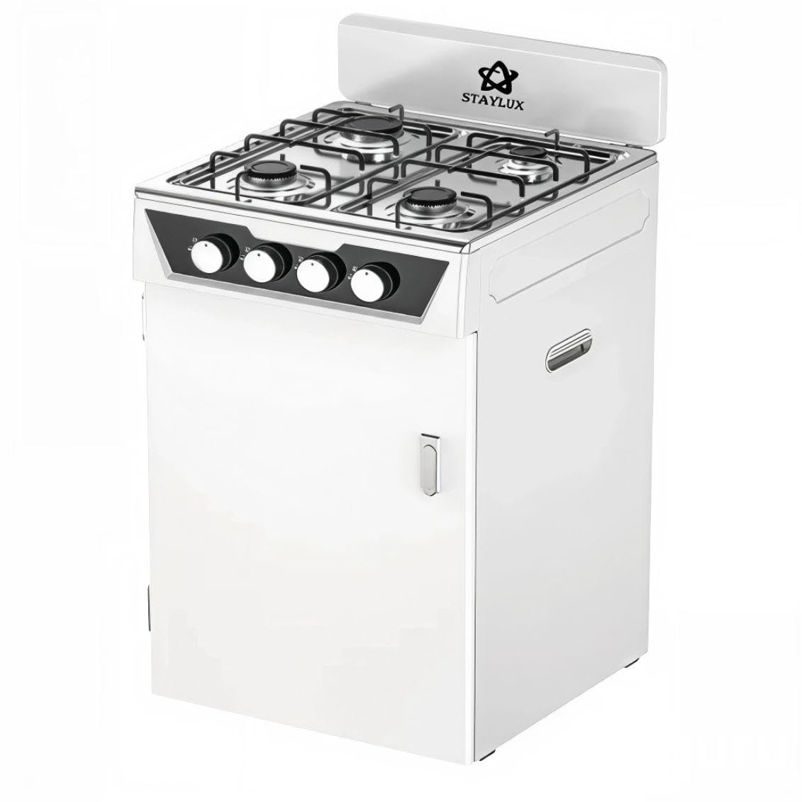 Mobilfornello 4F Con Vano Portabombola Staylux Poker Bianco