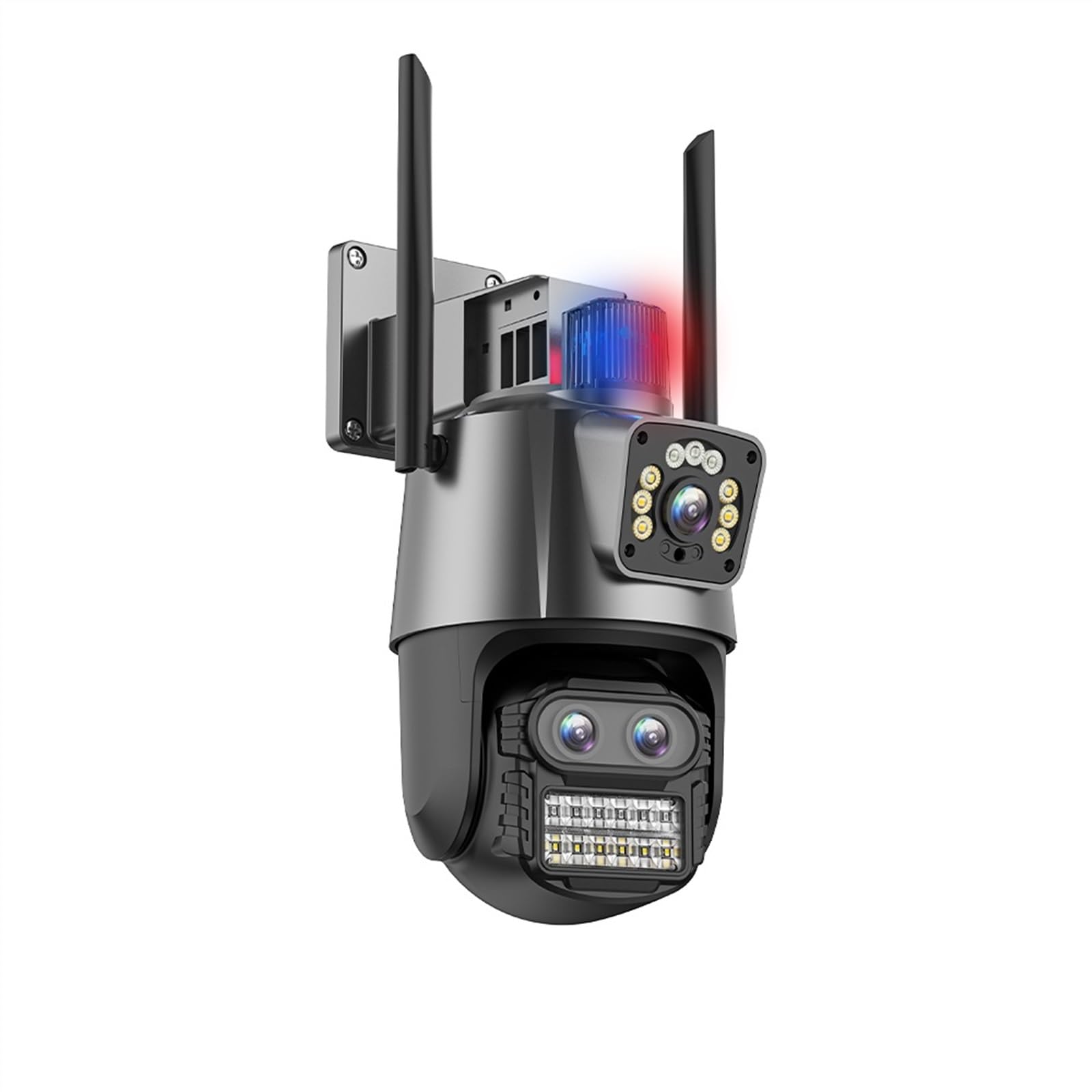 CVFRDD 9MP 4K HD IP Camera Three Lens Dual Screen PTZ Camera Auto Tracking Security CCTV Camera 4MP P2P Video Surveillance(9MP NO Card)
