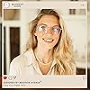 Madison Avenue Blue Light Blocking Glasses Anti Eyestrain UV Glare Blue Light Glasses for Women TV Phone Computer Gaming Eyeglasses Liberty (Crystal Brown) #1