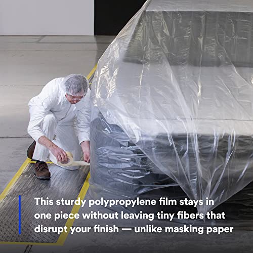 Image of 3M High Temperature Paint Masking Film 7300, Adhesive-Free, Heavy-Duty, Translucent Color, 3.4 mil, 12 in x 1500 ft, 3 /Case