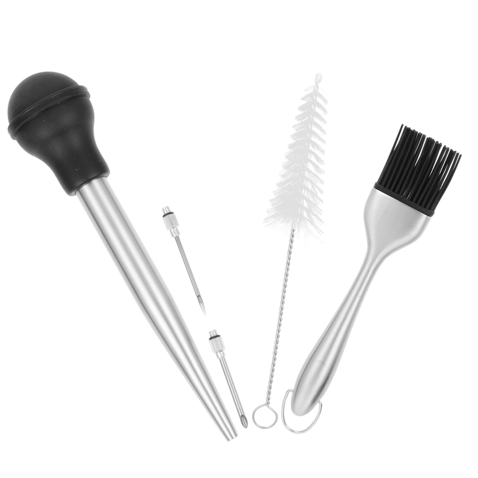 Unomor Food Injector for Kitchen Turkey Baster Set Meat Injection Tool Marinade Injector Dishwasher Safe and Comfortable Turkey Basting