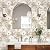 Nukofal Flora Peel and Stick Wallpaper Dandelion Wallpaper Floral Contact Paper 16.9"x118.1" Vintage Brown Wall Paper Peel and Stick Boho Self Adhesive Removable for Cabinet Bedroom Decor Vinyl