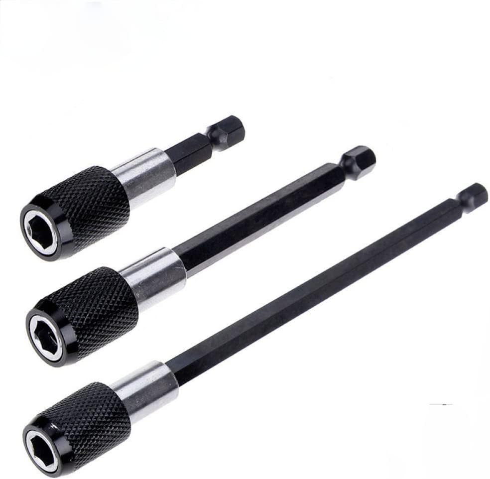 1/4 Inch Hex Shank Quick Release Screwdriver Bit Holder Extension Bar Magnetic Bit Holder Extension 60mm 100mm 150mm,LS18,150mm 6.35mm