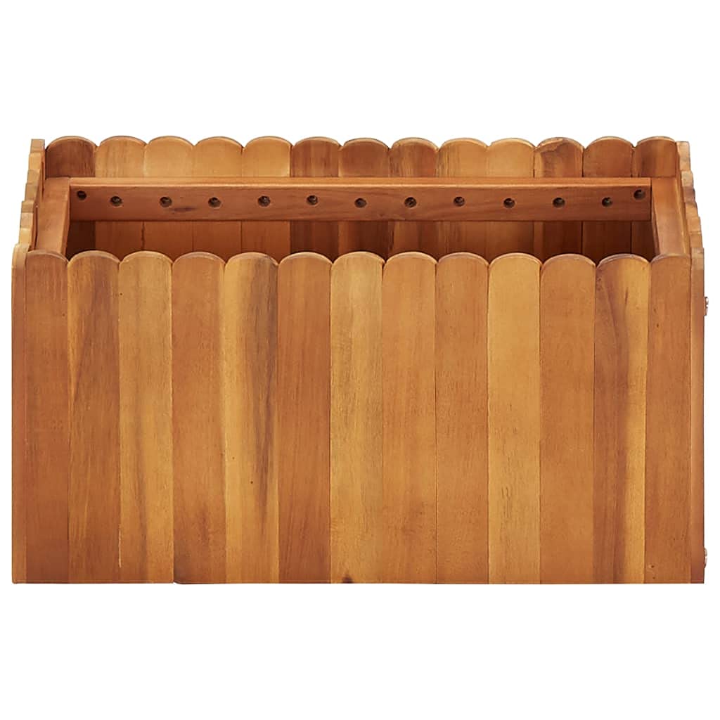 ShGaxin Arriate, Tavolo da coltivazione, Orto domestico, Coltivazione di piante aromatiche, Arriate da giardino, in legno massello di acacia 50x30x25 cm