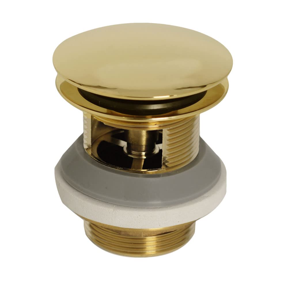 Westbrass D98R-12 Integrated Overflow Round TipToe Bath Drain, Oil Rubbed Bronze