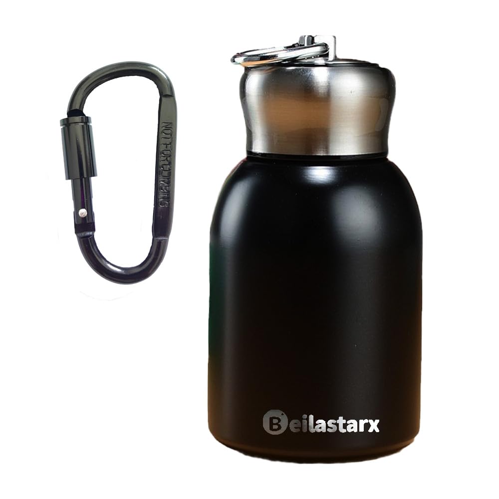 Beilastarx 10oz Mini Vacuum Insulated Water Bottle - Small Stainless Steel Water Bottle Portable Leak-Proof Metal Sports Hot and Cold Water Bottle for