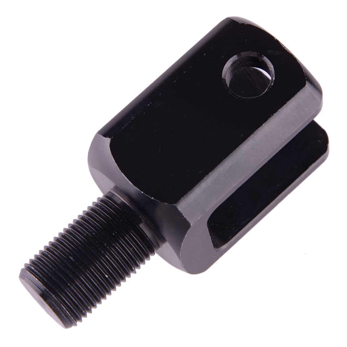 Amortisseur Arrière Moto Tête Fixe Extrémité Ronde - Adaptateur Rehaussement 20mm Noir (1 Paire)