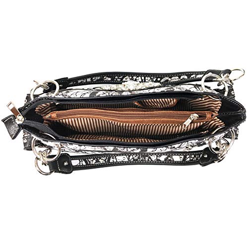 Zelris Camouflage Shine Glow Cross Wings Women Conceal Carry Handbag4