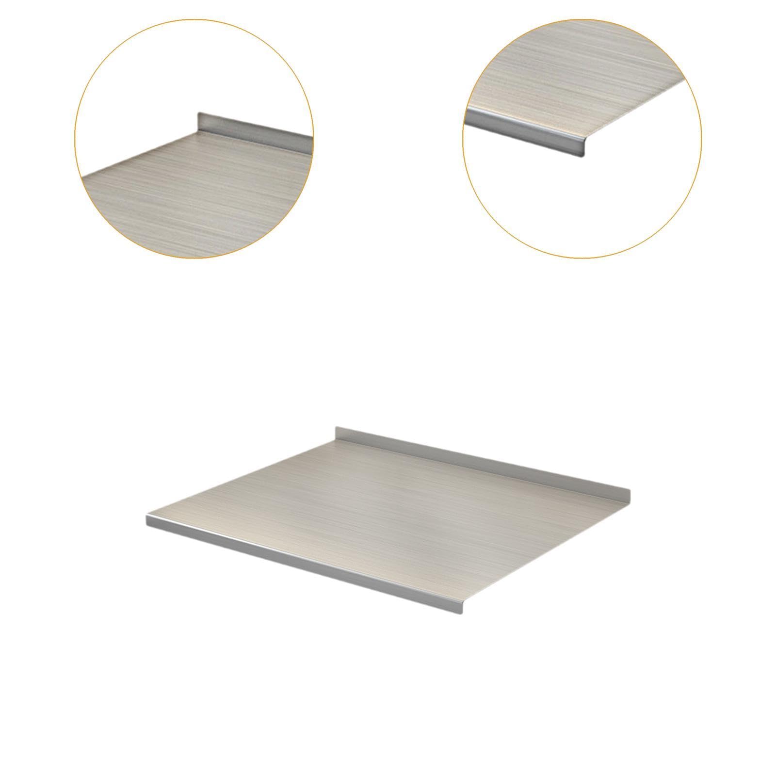Schneidebrett Edelstahlbrett Tranchierbrett Teigunterlage Arbeitsbrett Hygienisch Und Geruchsneutral für Den Täglichen Gebrauch Zum Hacken Und Vorber, 50cmx40cm