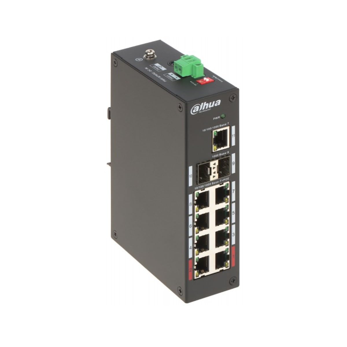 Switch PoE Dahua DH-PFS3211-8GT-120-V2 8 Porte 2x SFP 1x Uplink