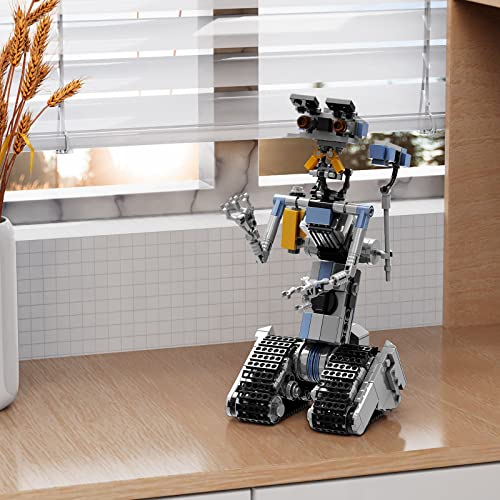 Johnny 5 Robot Building Block Set, Short Open Circuit Johnny Five Robot Model Toys, Compatible For Lego, Stem Educational Gift Set For Age 6 7 8 9 10 11 12+ Boys & Girls(370 Pcs) #TOP1