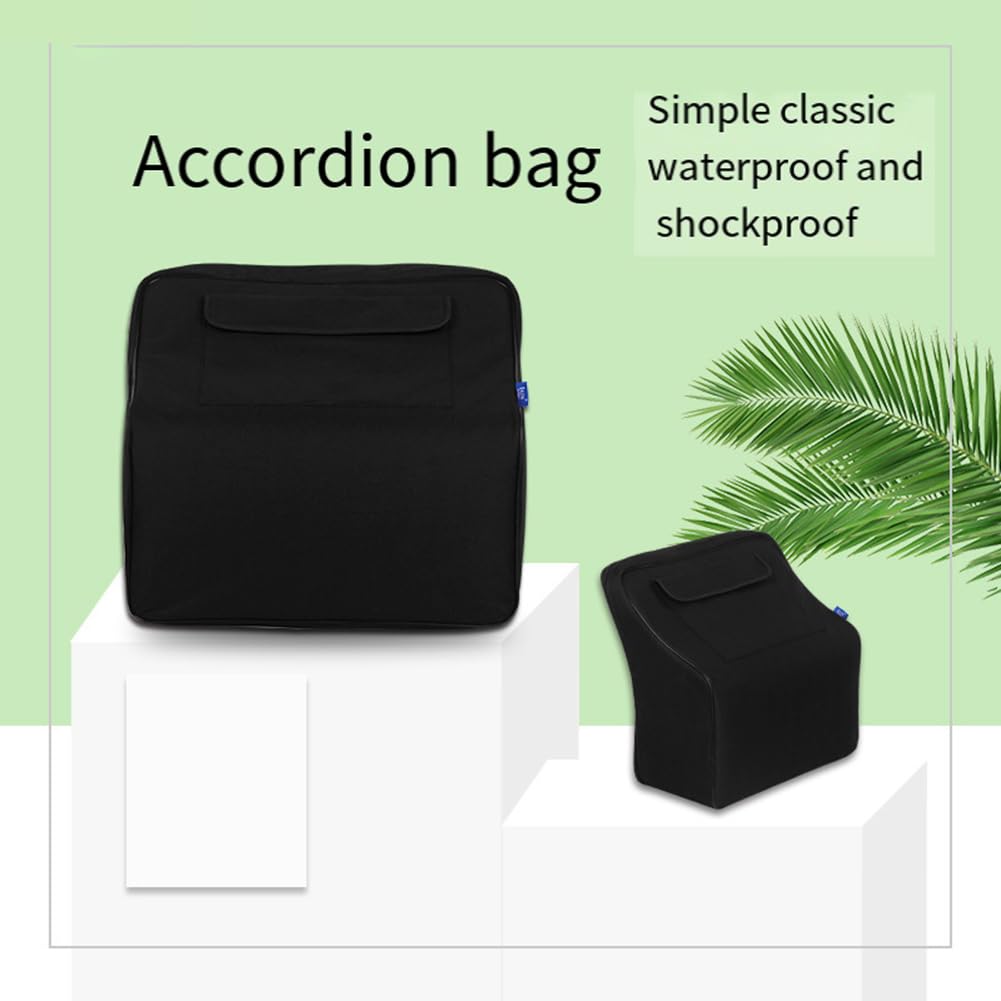 Borsa per fisarmonica Custodia per tastiera Accessori per 48/80/96/120 Fisarmoniche per pianoforte basso, Nero, Retro