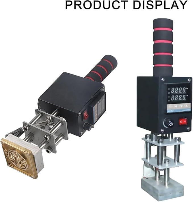 Máquina Portátil De Estampado En Caliente Para Cuero, Control Digital De Temperatura Ajustable De 0 A 400 °C, Herramienta De Hendido De 500 W Con Placa Calefactora Extraíble, Ideal Para Manualidades,