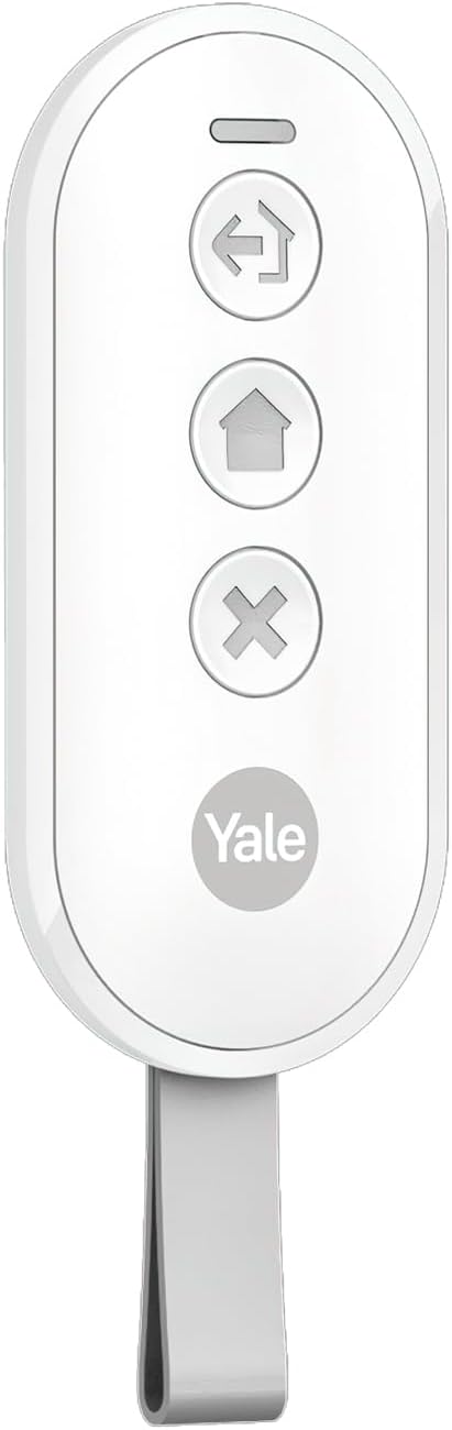 Yale - Keychain Type Remote Control - AL-KF-1A-V1, Yale Smart Alarm Accessory, Enabled, Partially Enabled, Disabled Mode, Panic Button, Key Lock, Yale Horizon Technology, 1 km Range