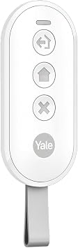 Yale - Keychain Type Remote Control - AL-KF-1A-V1, Yale Smart Alarm Accessory, Enabled, Partially Enabled, Disabled Mode, Panic Button, Key Lock, Yale Horizon Technology, 1 km Range