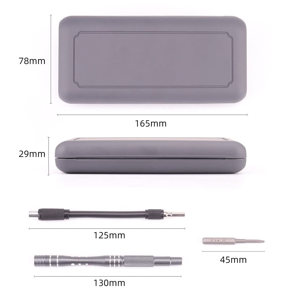 Zestaw precyzyjnych śrubokrętów, 29 w 1 zestaw bitów śrubokrętów, miniaturowy śrubokręt z aluminiową obudową, zestaw naprawczy do elektroniki, smartfona, zegarka, tabletu, konsoli do gier, aparatu f