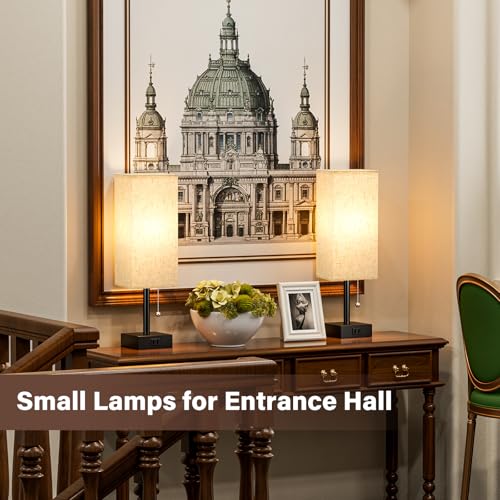Fenmzee FZE-TL-SQUARE-15 Bedside Table Lamps For Bedroom Set Of 2 thumb #4