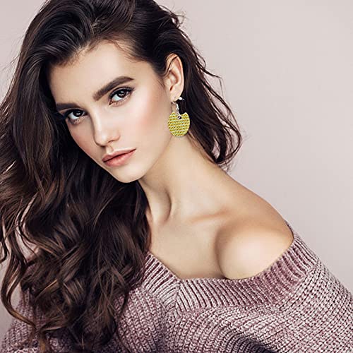 EXCEART 8 Vellen Zonnebloemen Gedrukt Faux Leather Vel Pu Grain Geweven Synthetisch Leer Vel Diverse Voor Oorbellen… - Afbeelding 8