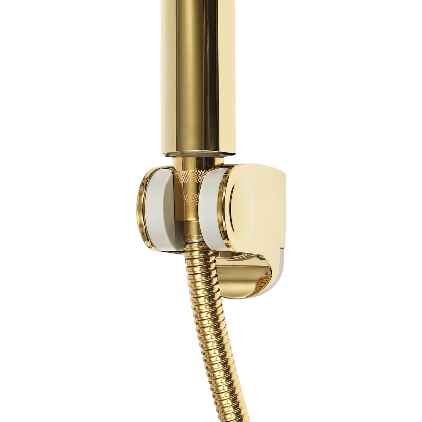 Grifo para bañera con ducha de mano, montaje en pared, grifo monomando para bañera, 2 funciones, incluye manguera de ducha de 1,5 cm de largo, latón dorado