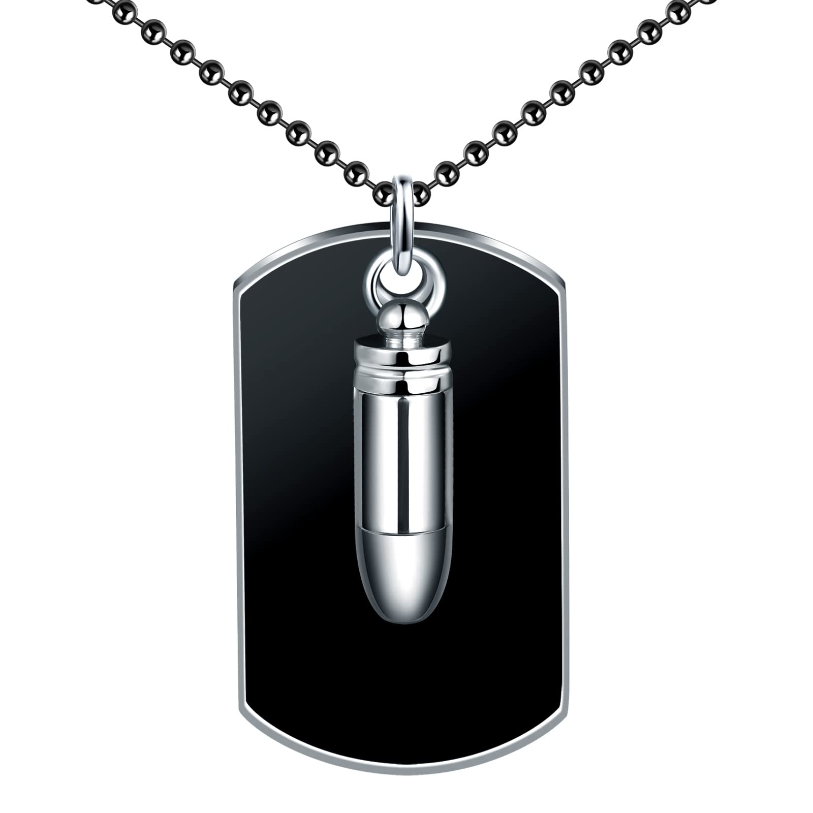 Collier Acier Inoxydable Pendentif Carte Armée Arc-en-Ciel Pour Homme Et Garçon - Feilok