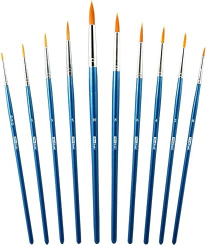 Acrylic Paint Brush Set by DANGSHAN, 50 pcs Nylon Hair Brushes for All Purpose Oil Watercolor Painting Artist Professional Painting Kits