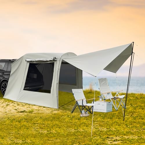 Carpa exterior para auto, tienda camping SUV con 2 ventanas miniatura 3