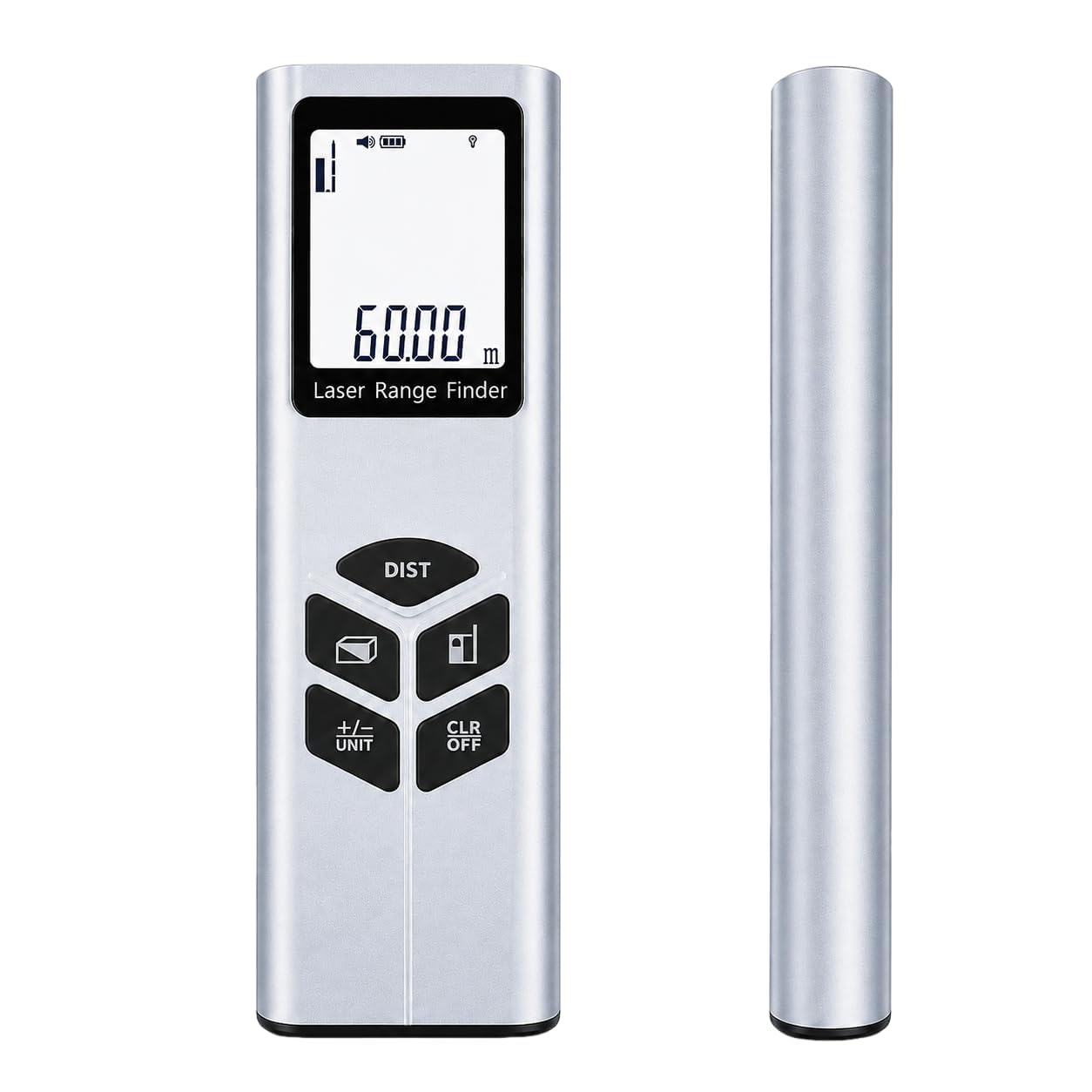 Télémètre Laser J-40/J-60 – Mesure de Distance 40 m/60 m, précision ±2 mm, Fonctions Surface/Volume/Pythagore, écran LCD rétroéclairé, Outil de Mesure Portable pour scénario Bricolage et Chantier.