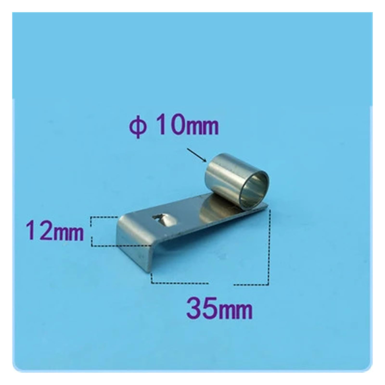 Accessori per spazzole di Carbone Morsetto a Molla con Anello Elastico di Sicurezza for Spazzola di Carbone a Molla a Pressione costante in Acciaio Inossidabile da 10 Pezzi(12mm)