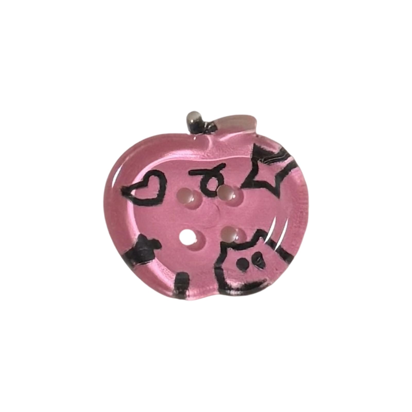 Xjdzineq 10PCS 20MM Acrylic Button 4 Hole Sewing Fruit Shape Craft for Sewing Craft Clothes Knitting Dressmaking Fruit Shaped Dress