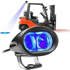 Dinfu Blauwe LED Vorkheftruck Licht 20 W Magazijn Veiligheid Waarschuwingslampje 12-80 V voor Offroad Truck Tractor LED…