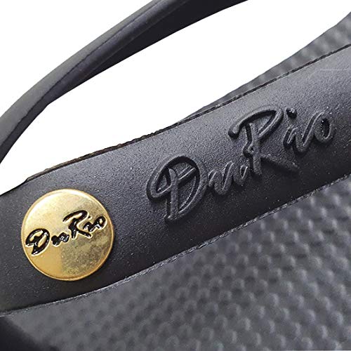 Chinelo DuRio Air Feminino Preto/Roxo - 33/34