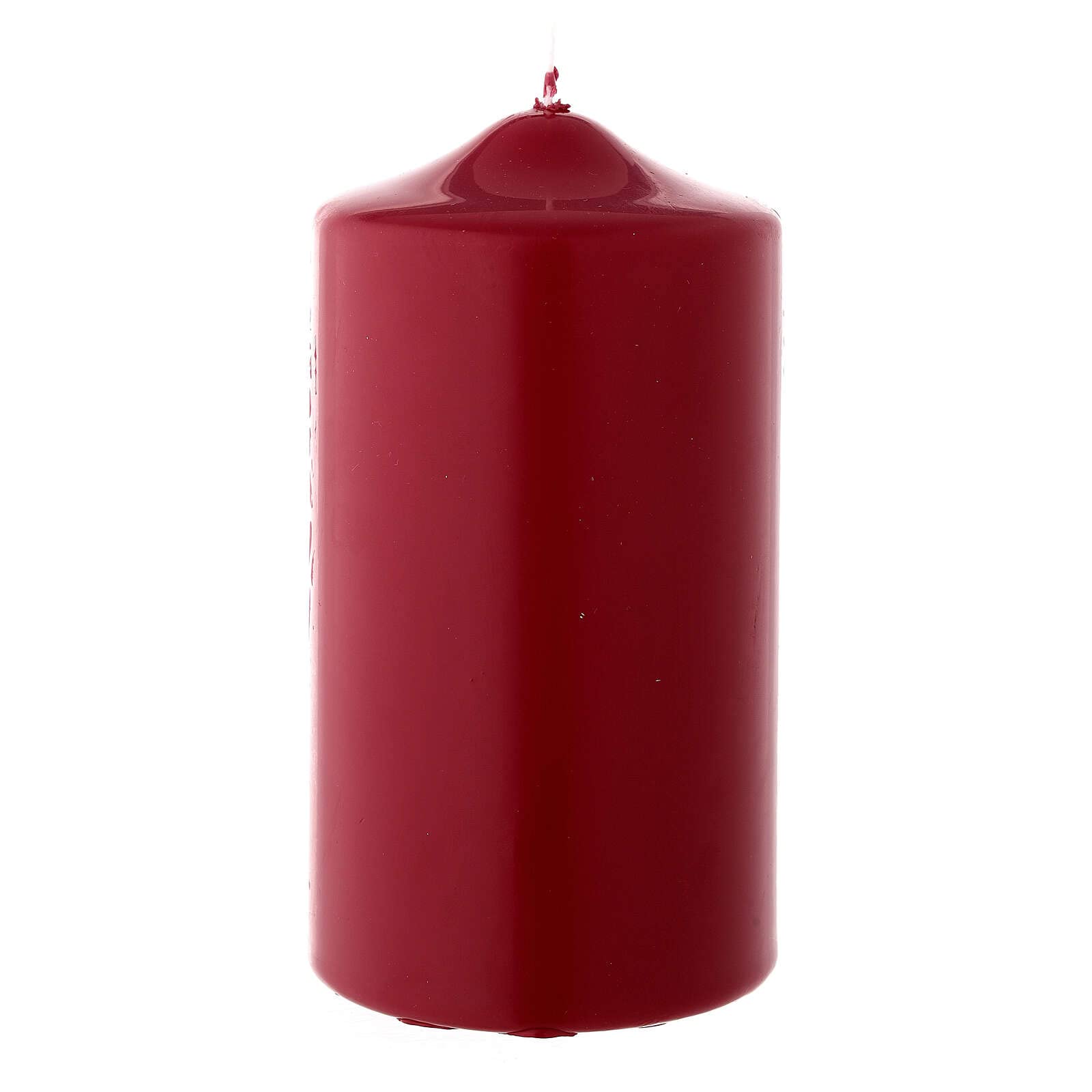 Holyart Matte Dark red Christmas Candle 150x80 mm
