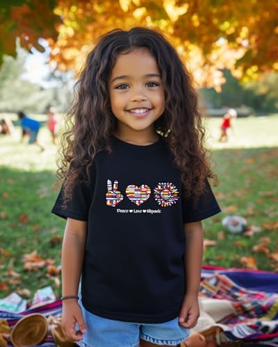 Hispanic Heritage Month Shirt Kids Toddler Boys Girls, Latino Countries Flag T-Shirt National Hispanic Gifts Tee Tops 2T-8Y3