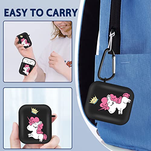 Joysolar For Airpods 1/2 Case Cute Cartoon Kawaii Unicorns Silicone Cases For Apple Airpod Air Pods 1St And 2Nd Gen Cover Cool Unique Fun Funy Design Soft Imd Shell For Girls Boys Girly (Unicorn) #TOP4