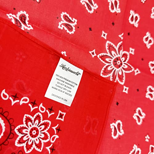 Image of Single Pack Bandanas 60s Premium Cotton Soft Thin Handfeel Large Handkerchief for Men and Women