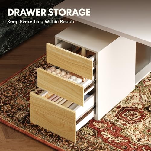 Image of FLEXISPOT EN2 55 inchx28 inch Standing Desk Bundle with Storage Cabinet