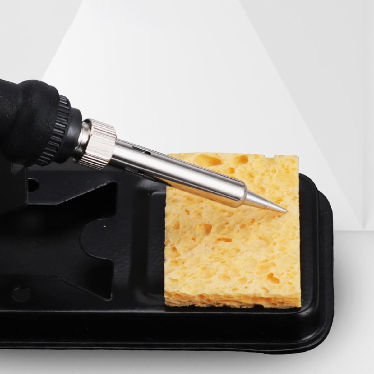 CHILDWEET 50pcs Solder Sponge Solder Iron Tip Cleaner Soldering Iron Tip Cleaner Solder Cleaner Sponge Sponge