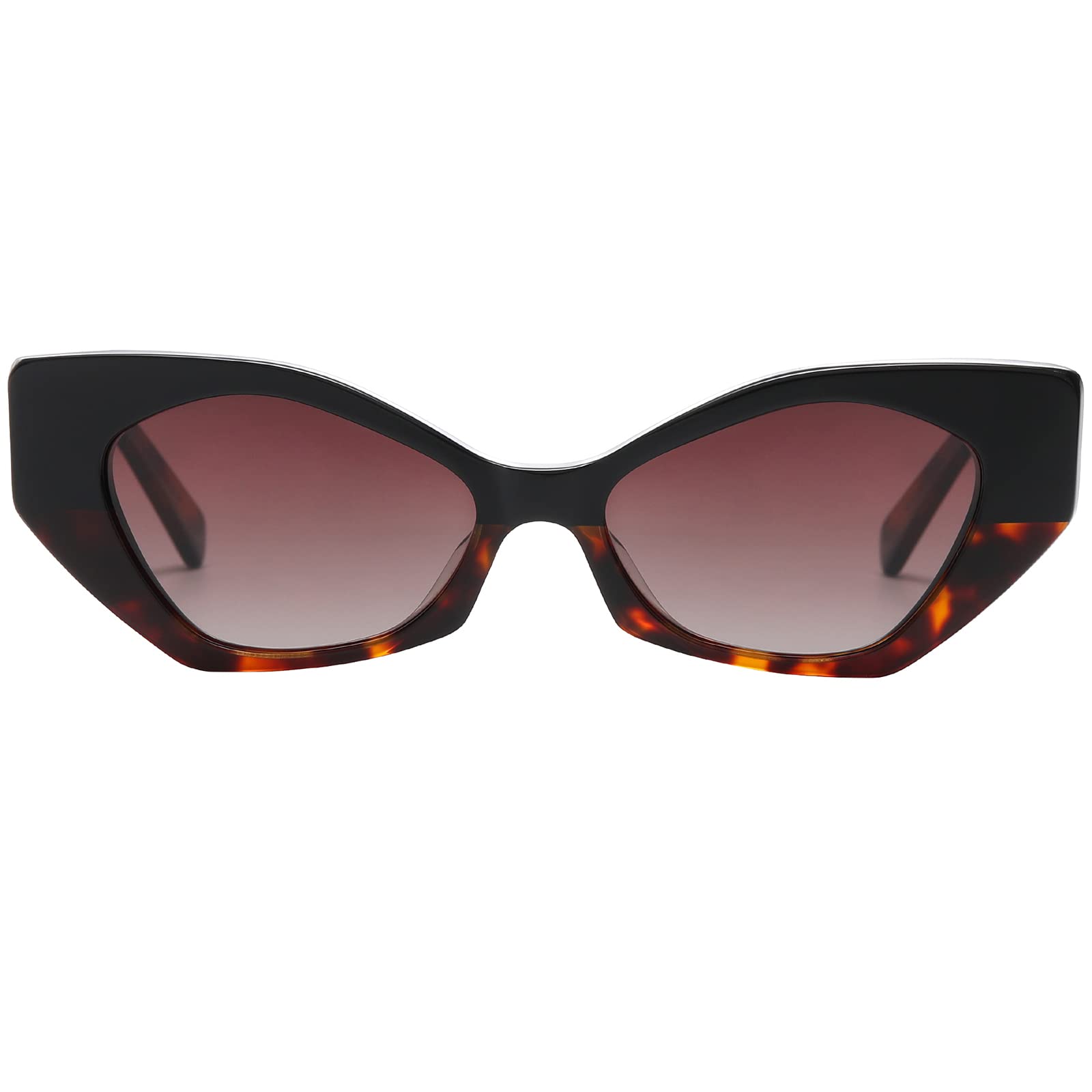 DUCO Trendy Sunglasses for Women Men Retro Vintage Polarized Shades Acetate Frame Y2K Designer Style Sun Glasses DC1250