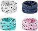 Richaa 4 Pezzi Sciarpe Bambino Scaldacollo Cotone Cute Inverno Sciarpa Bambina Fazzoletto da Collo Unisex Multiuso Cappello Bandana per Ragazzi e Ragazze
