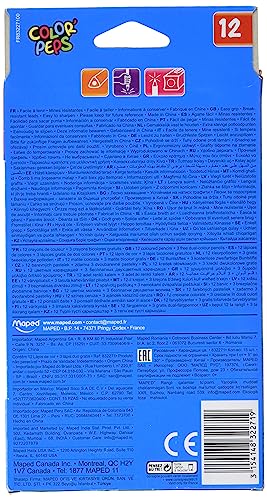 Maped - Pastelli ergonomici a tre bordi, matite