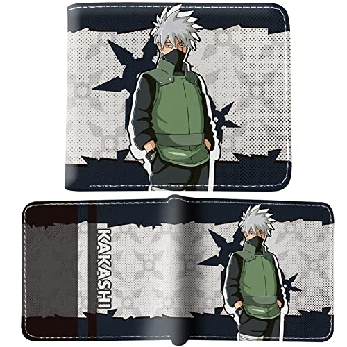 BESTZY Naruto Portemonnaie Kinder Geldbörse Jungen Karikatur Naruto Brieftasche Naruto Zweifach Gefalteter Kreditkartenhalter Für Jugend,Kinder Geburtstagsgeschenk