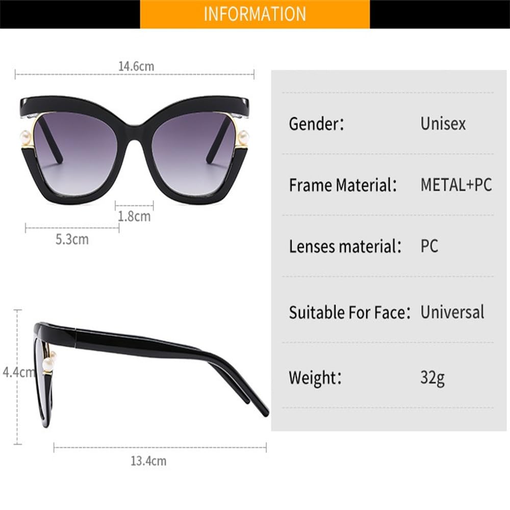 Gafas de sol estilo ojo de gato para mujer, gafas de sol para mujer, g