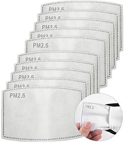 10 PCS Activated Carbon Filter for PM 2.5 Layers Replaceable Filter Anti Haze