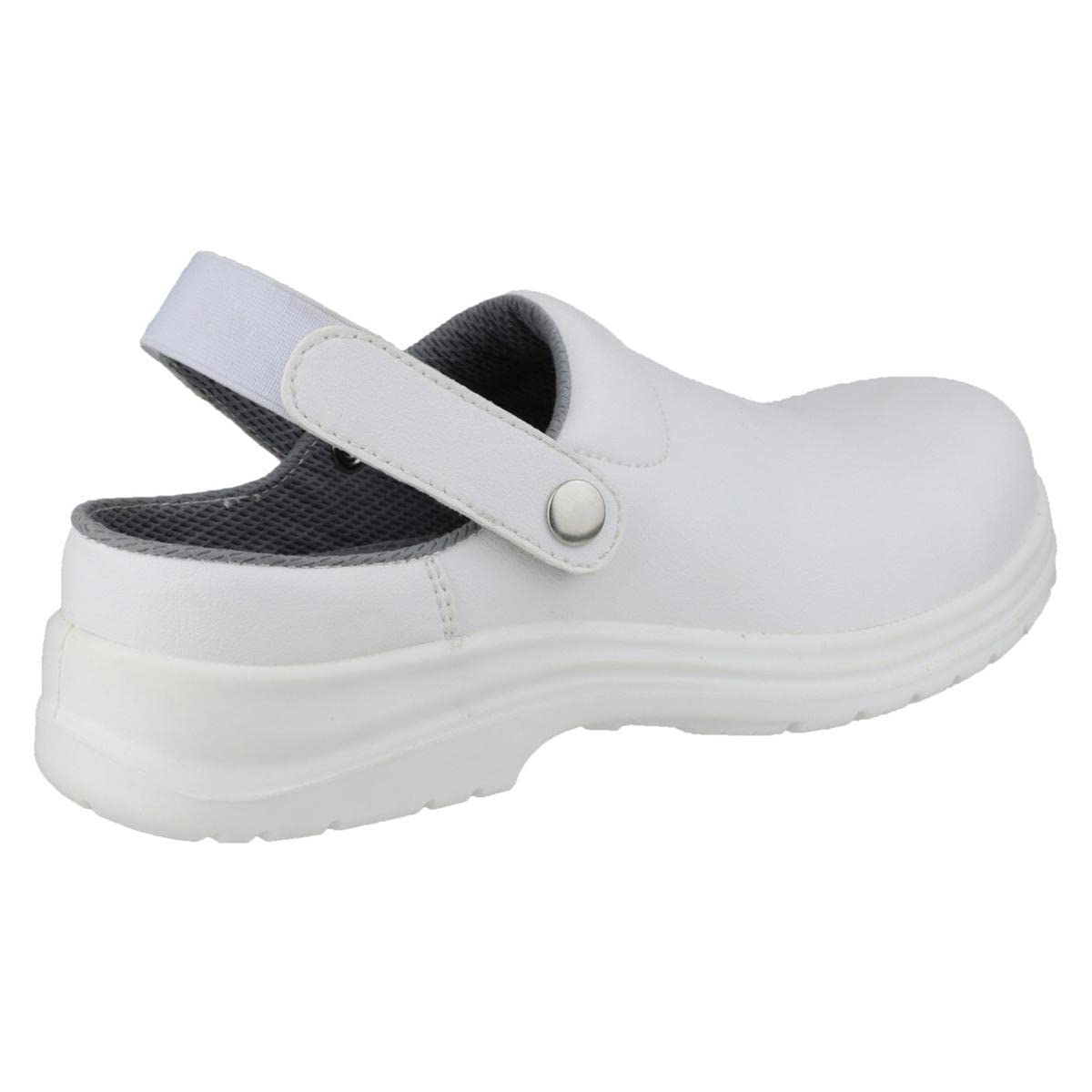 Amblers Safety FS512 White Clog White Size 5