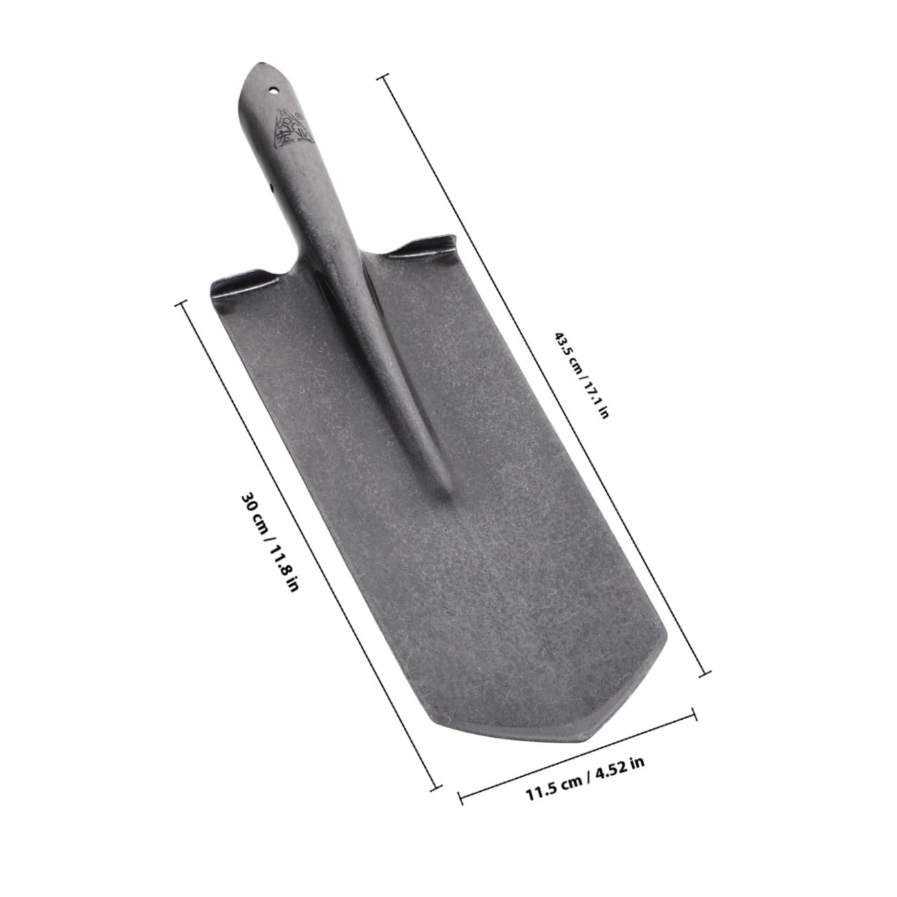 Milisten Herramienta de Jardinería Pala para Cavar de Acero Manganeso Ligera y Práctica Mango Resistente para Trabajo en Huerto y Camping