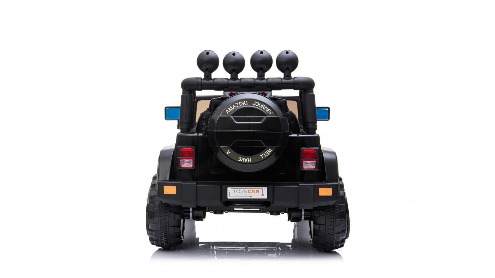TOYSCAR Macchina Elettrica Per Bambini Fuoristrada Adventure Full Optional TAPPETINI e RUOTE IN GOMMA Auto Elettrica Per Bambini Telecomandata Sedile In Pelle Porte Apribili Doppio Motore12V
