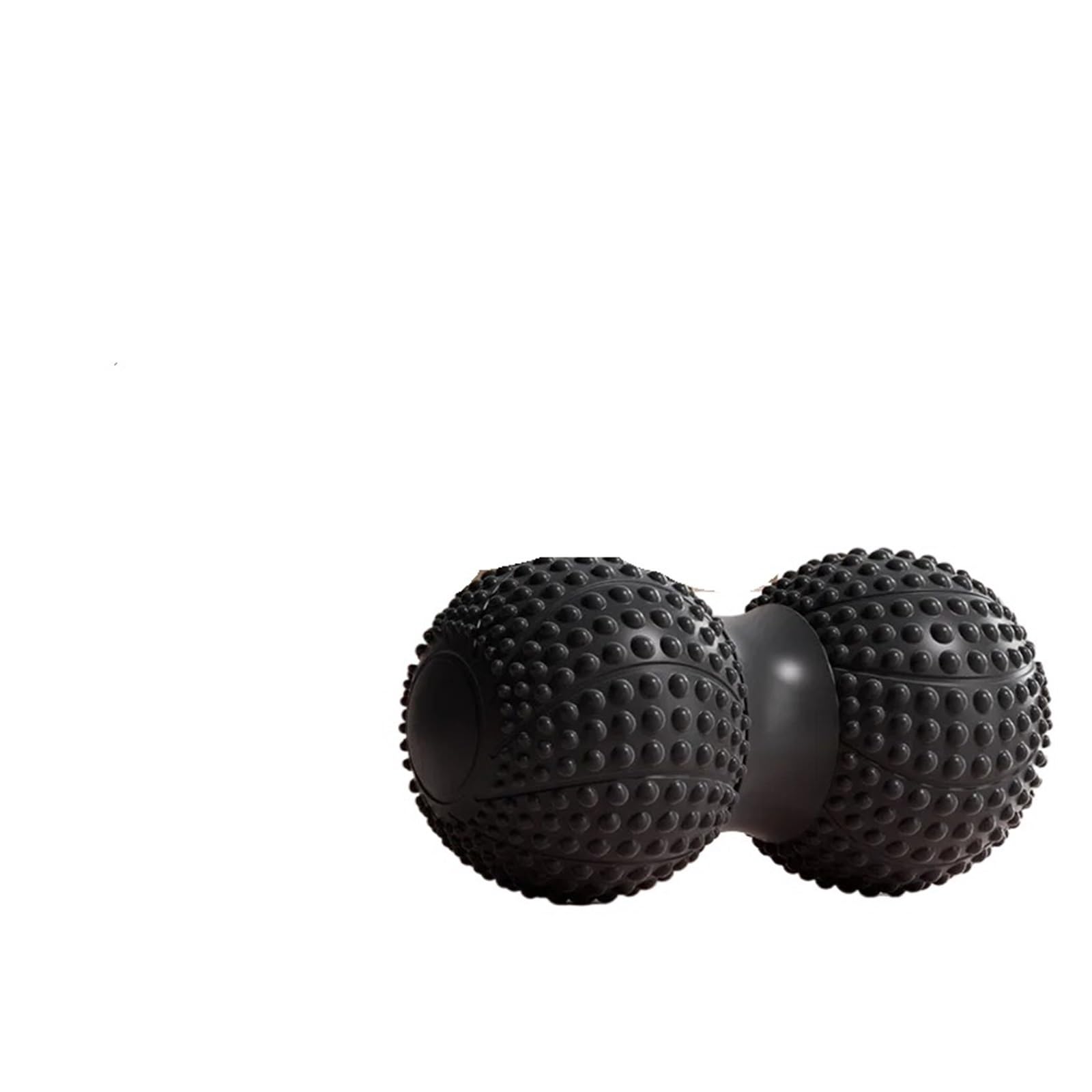 Bola de masaje de maní, masaje muscular de tejido profundo, herramienta de masaje de espalda y cuello, rodillo de pie, esfera fascial, negro, 2 unidades