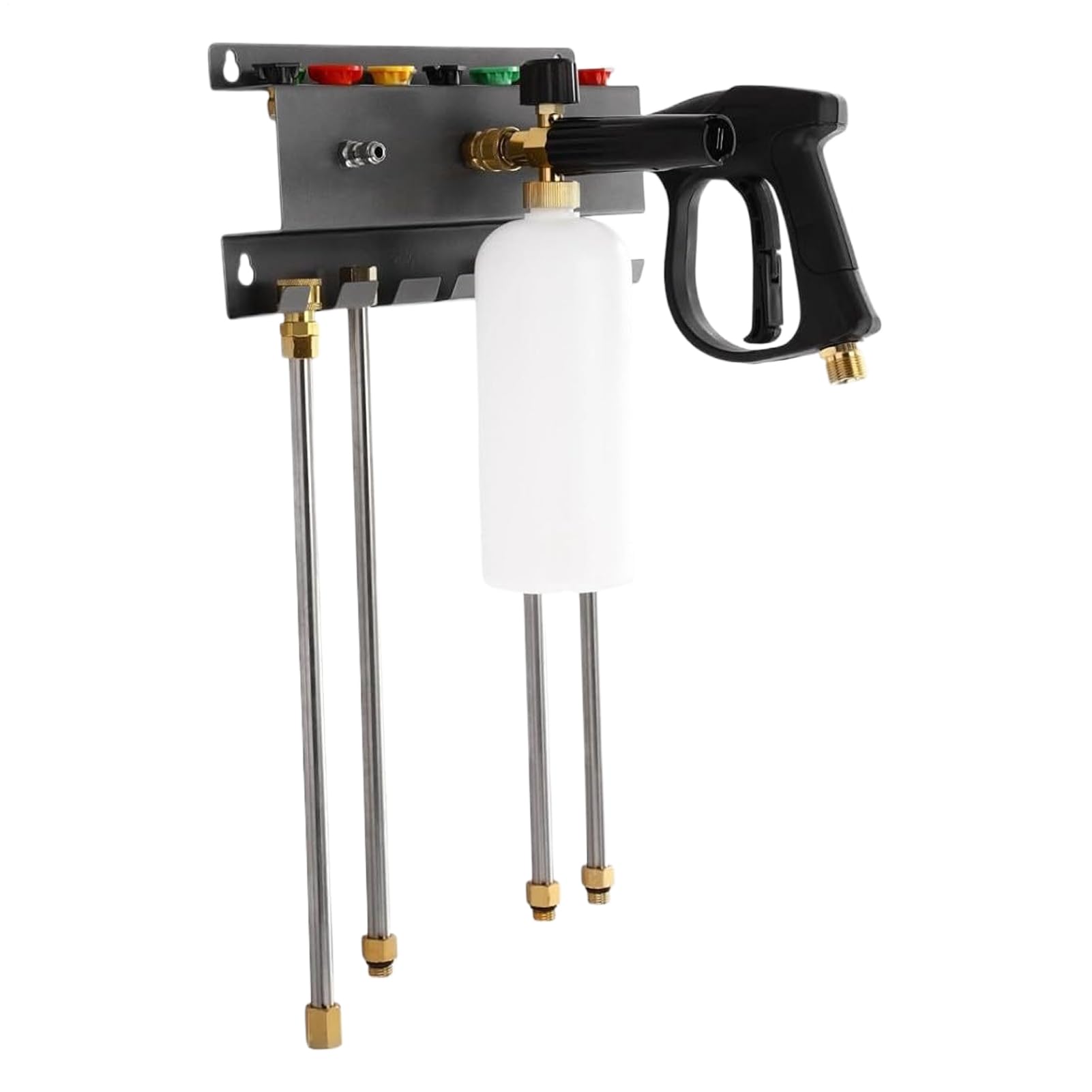 Soporte de pared para lavadora a presión, organizador de herramientas de limpieza de vehículos, estante de herramientas de limpieza automática, para garaje, sótano, hogar, taller, caravanas, camiones